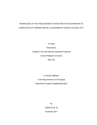 thesis title related to public administration